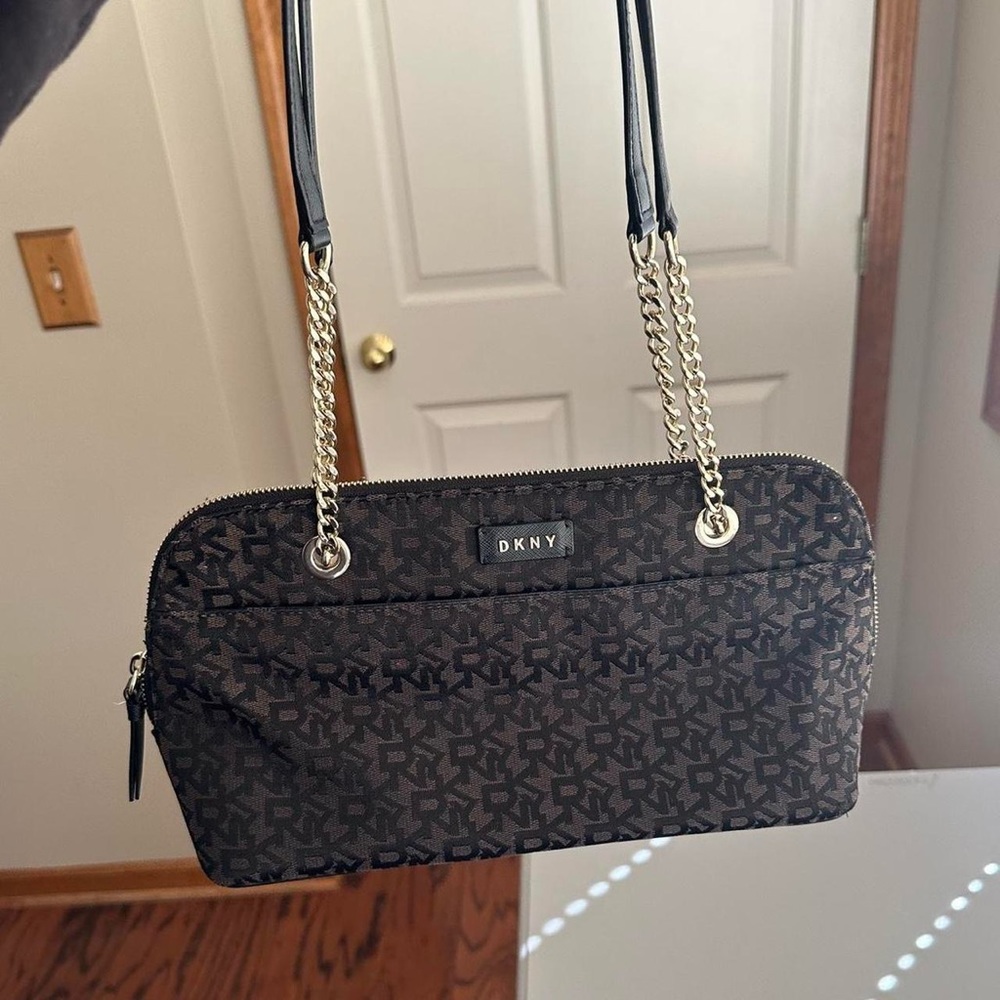 DKNY Monogram Shoulder Bag